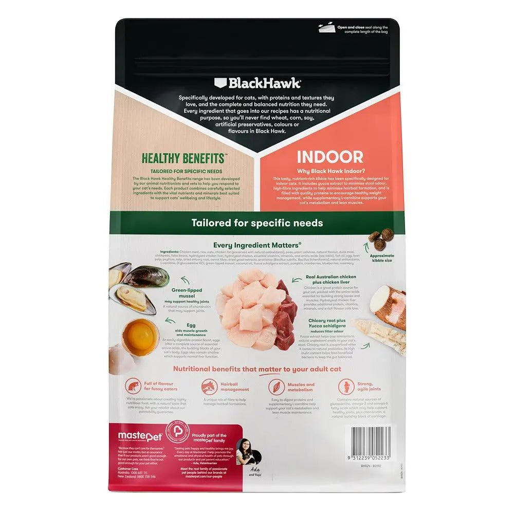 Black Hawk – Adult Cat Food – Healthy Benefits – Indoor Chicken