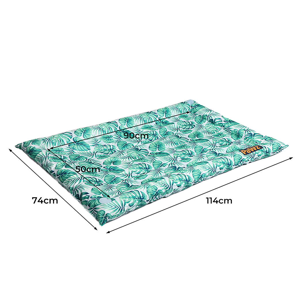 PaWz Pet Cool Gel Mat Cat Bed Dog Bolster L Large-1886651039915053058
