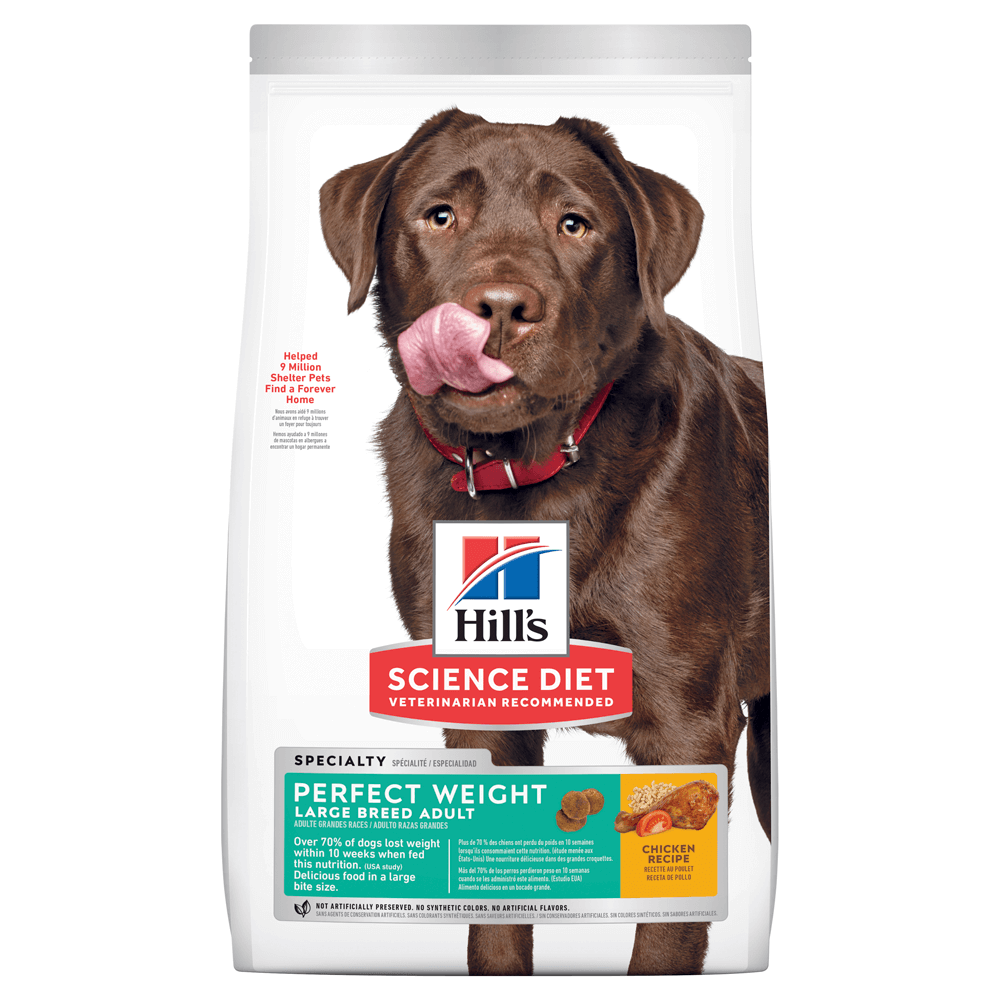 Hill’s – Science Diet – Adult Dog Food  – Perfect Weight – Large Breed