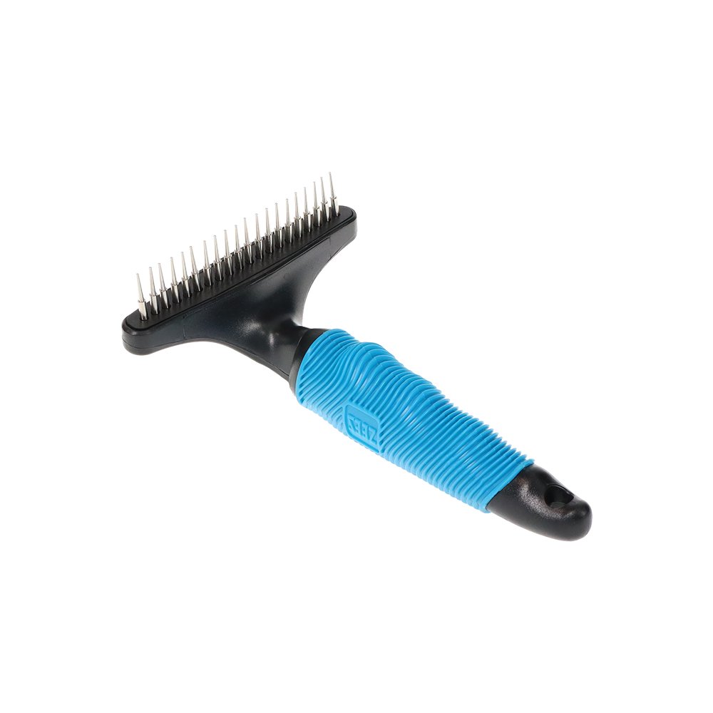 ZeeZ – Comfort – Single Row Rotating Teeth Undercoat Rake Comb For Pets