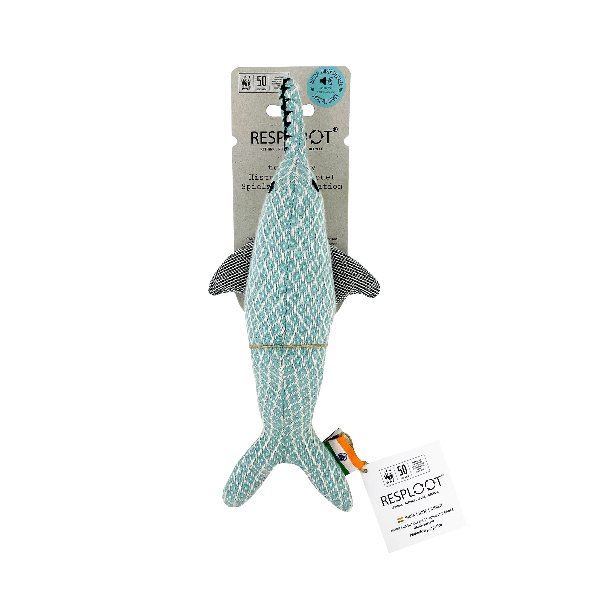 Resploot – Ganges Dolphin Dog Toy