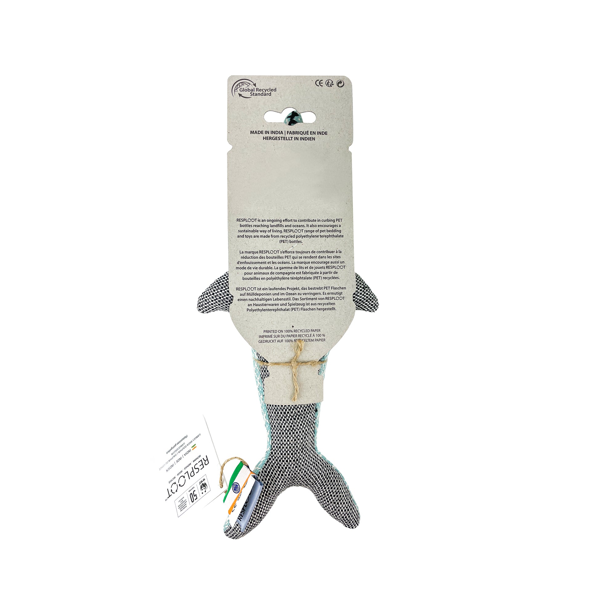 Resploot – Ganges Dolphin Dog Toy