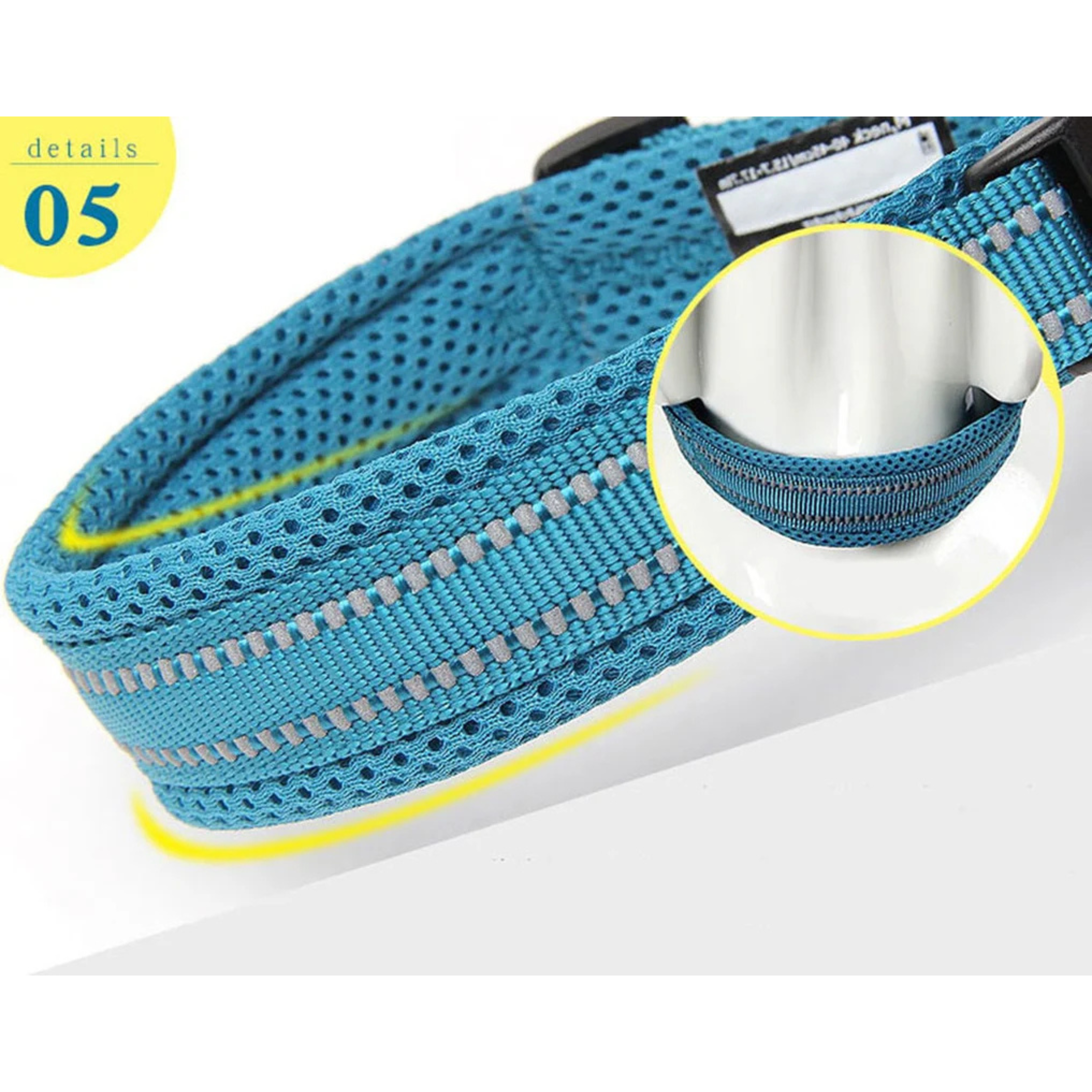 Heavy Duty Reflective Dog Collar - Black