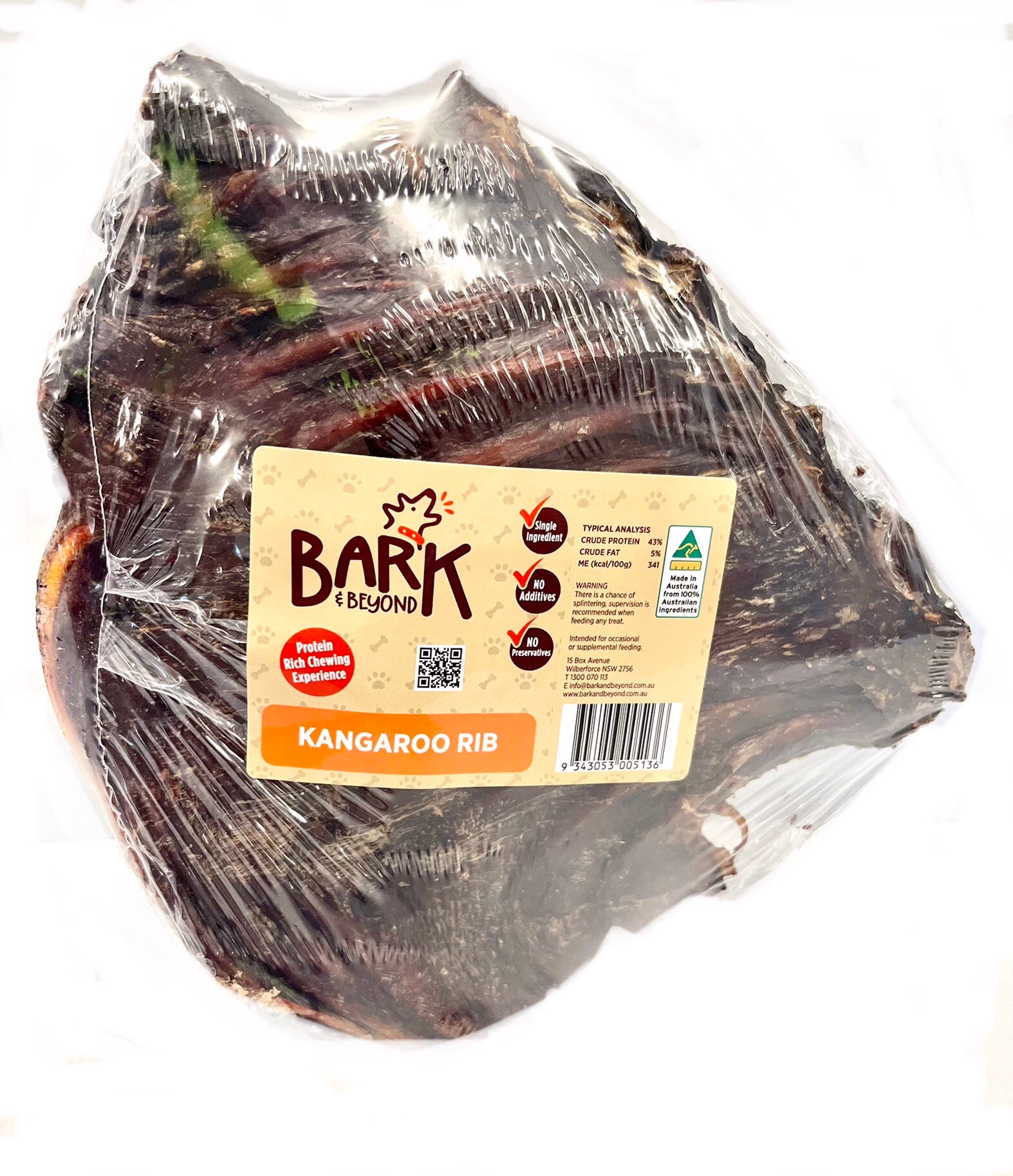 Bark & Beyond – Kangaroo Rib Rack Dog Treat