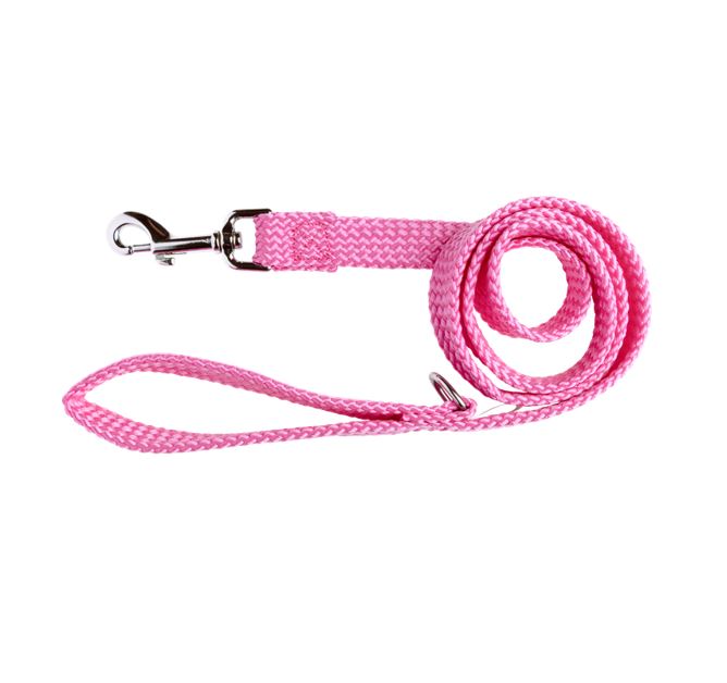 Beau Pets – Double Nylon – Lead – Pink