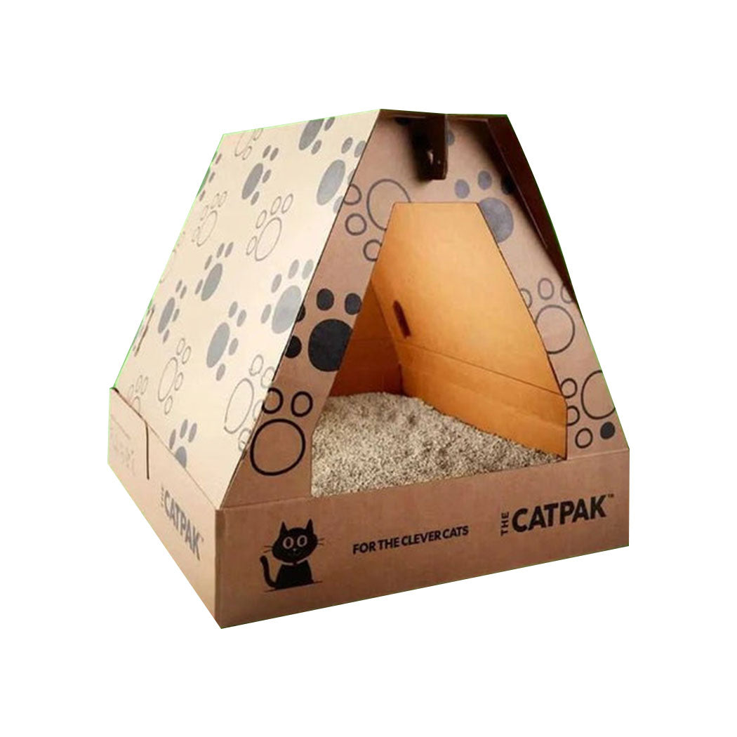 Portable Cat LItter Box 2x 3L Cat Litter 6Ltr With Box-1864183254538653696