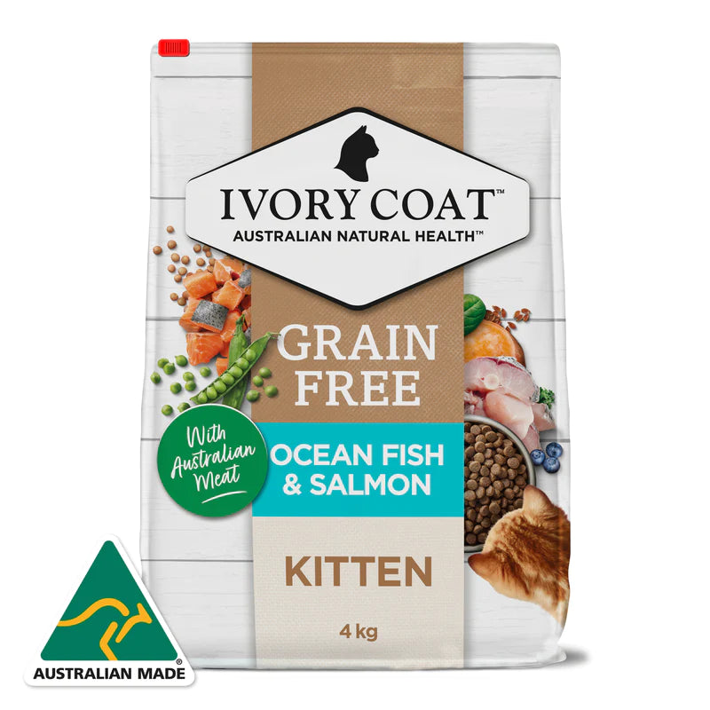 Ivory Coat – Kitten – GRAIN FREE – Ocean Fish & Salmon