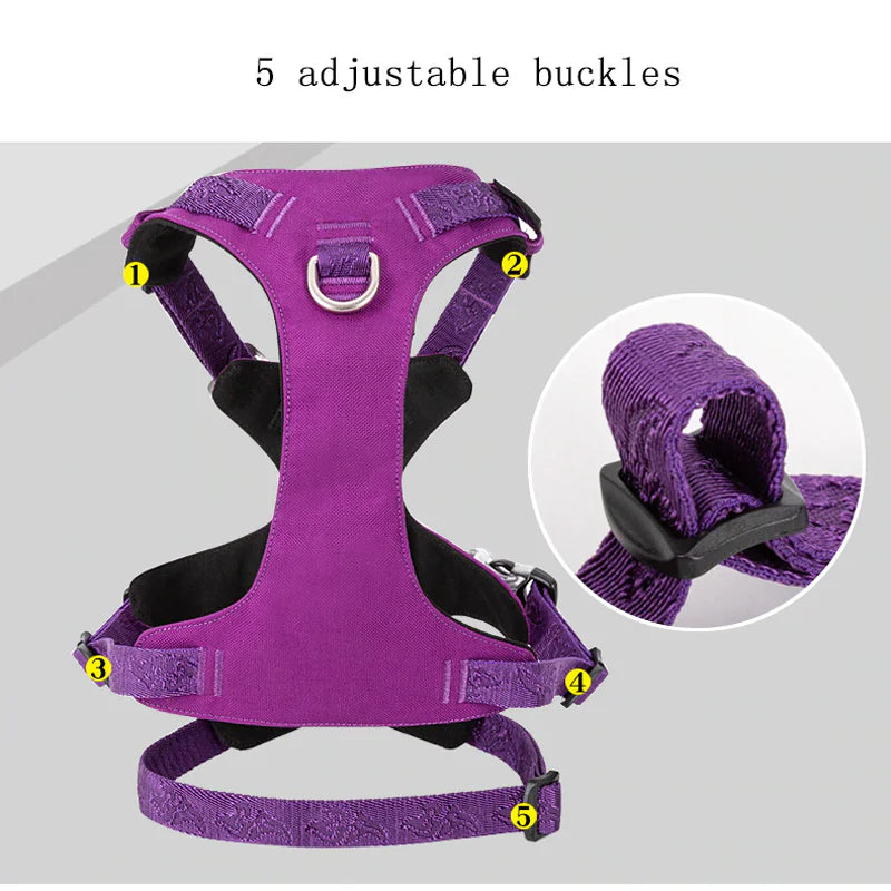 The Houdini-Proof Cordura® Dog Harness - Black