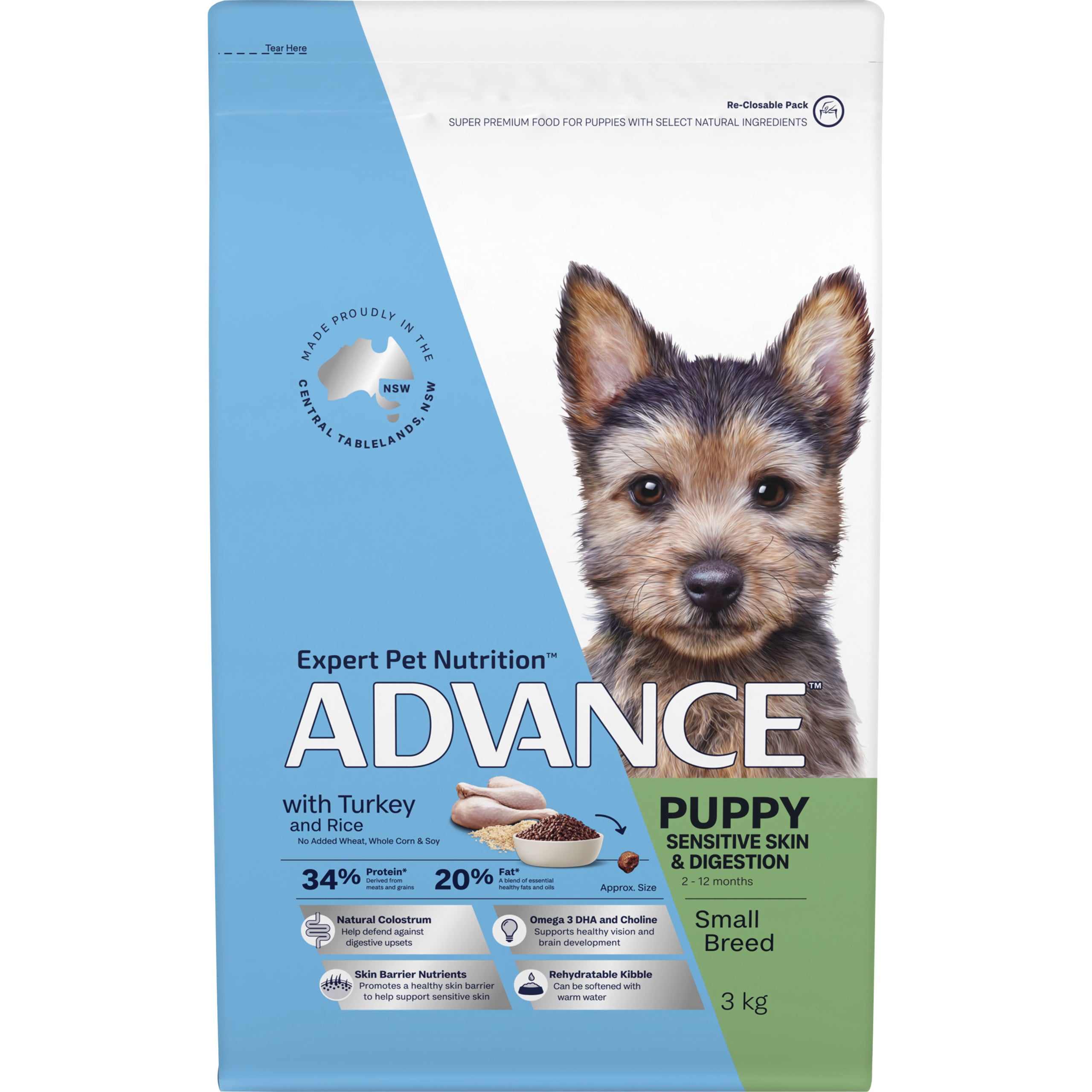 Advance – Puppy Food – Sensitive Skin & Digestion – Small Breed