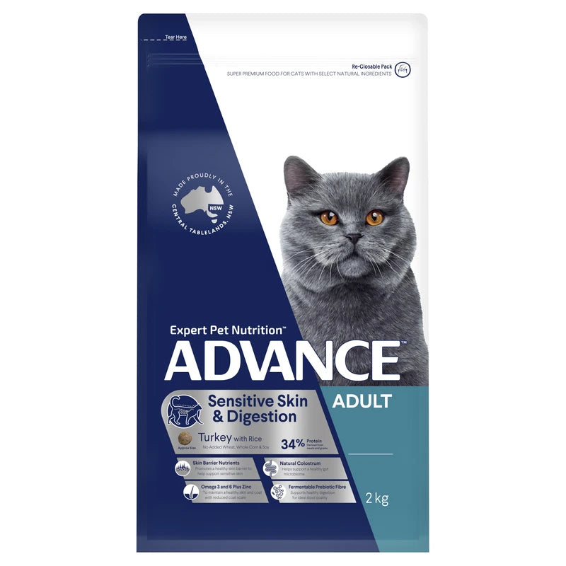 Advance – Adult Cat Food – Sensitive Skin & Digestion
