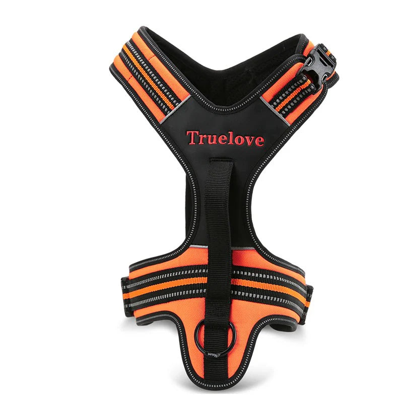 Heavy Duty Sports Dog Harness - Orange