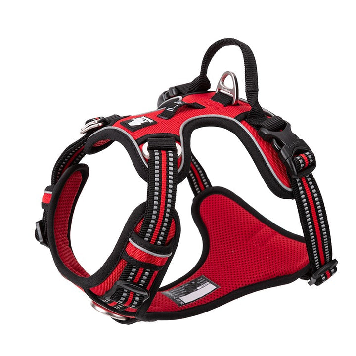 No Pull Explosion Proof Dog Harness - Red