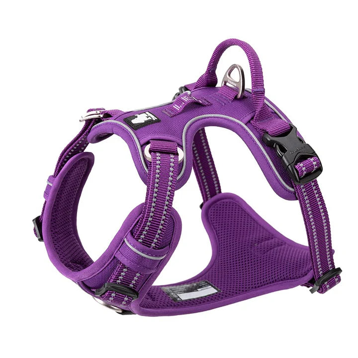 No Pull Explosion Proof Dog Harness - Purple