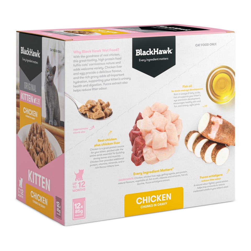 Black Hawk – Pouches – Kitten Food