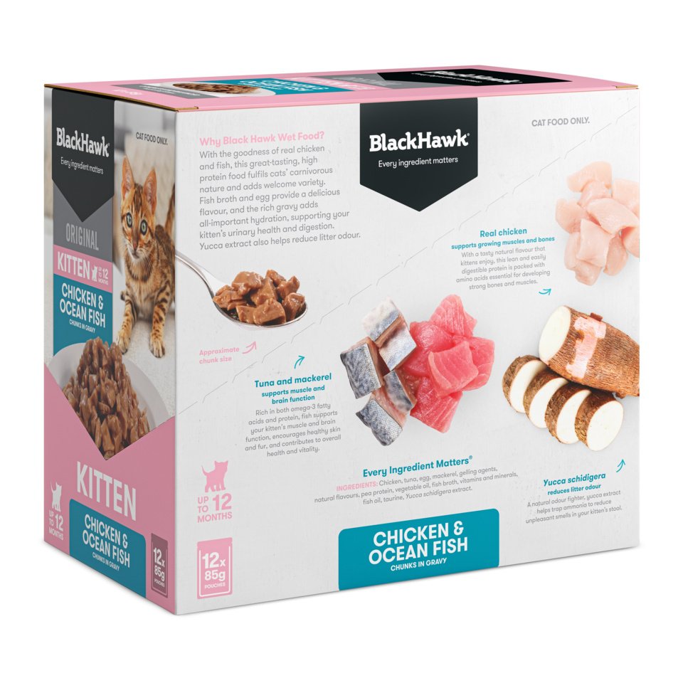 Black Hawk – Pouches – Kitten Food