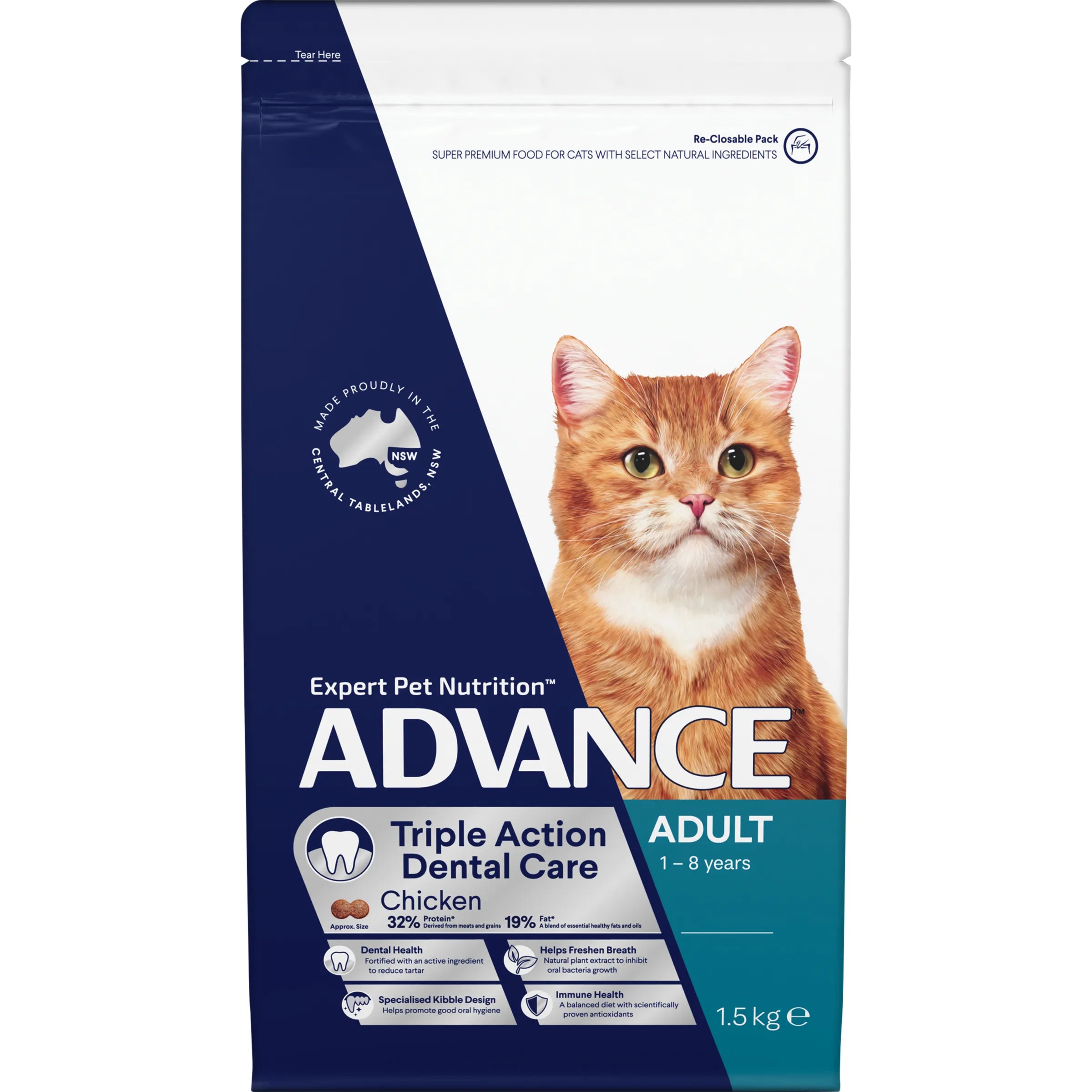Advance – Adult Cat Food – Triple Action Dental