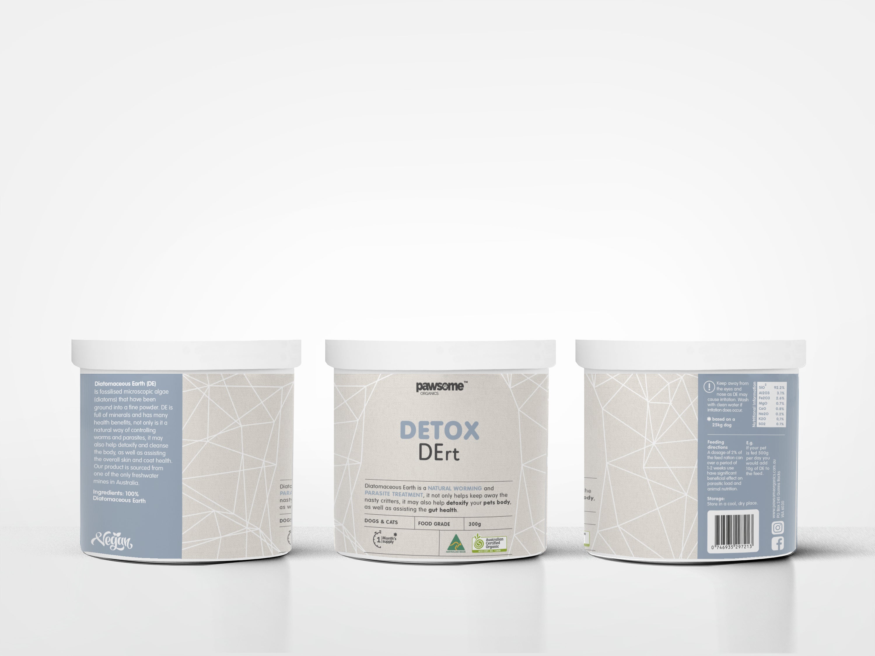 Pawsome Organic – Detox DErt – Diatomaceous Earth
