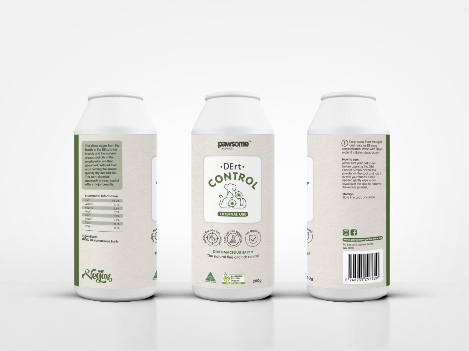 Pawsome Organic – Detox DErt – Diatomaceous Earth