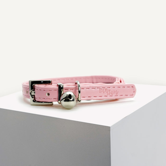 Dan & Sam – Cat Collar – Blush Vegan Leather