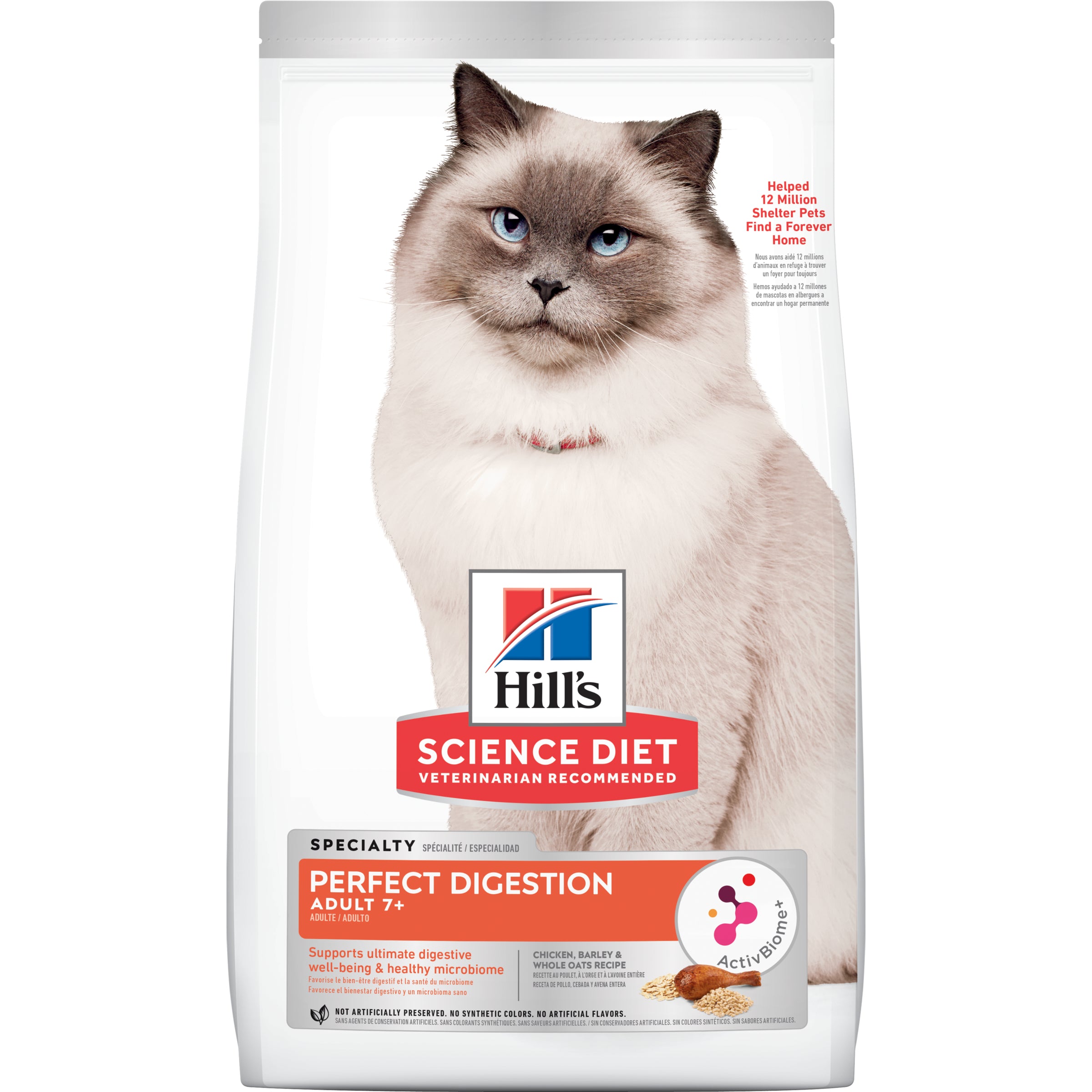 Hill’s – Science Diet – Adult Cat Food (7+) – Perfect Digestion