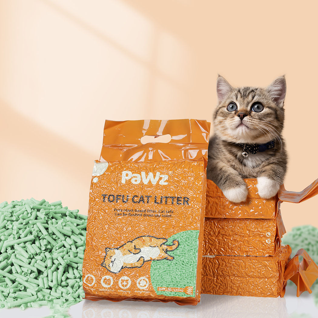 PaWz 2.5kg Tofu Cat Litter Clumping Green Tea x2-1894516743536250887