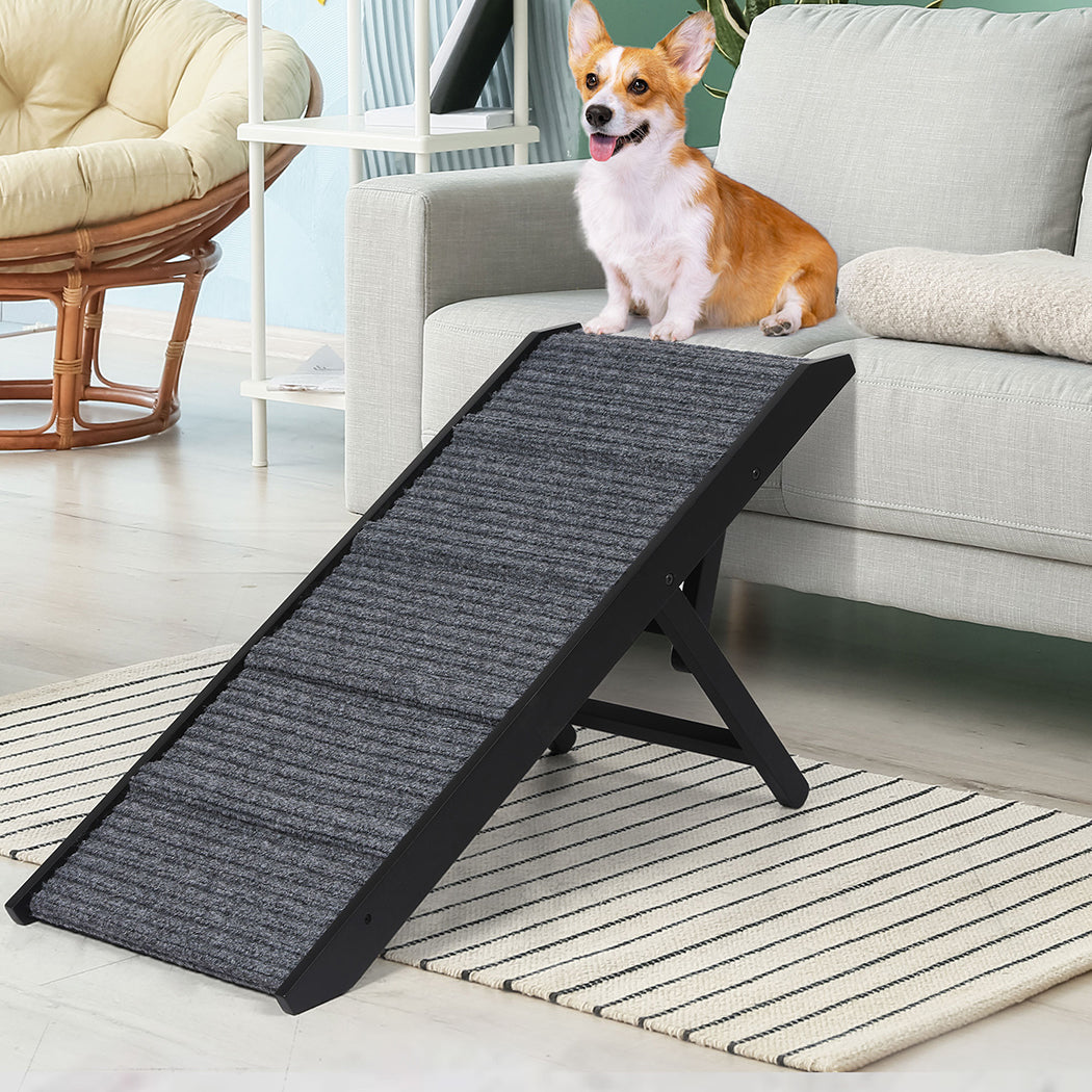 PaWz Adjustable Dog Ramp Height Stair Black-1864184532111069190