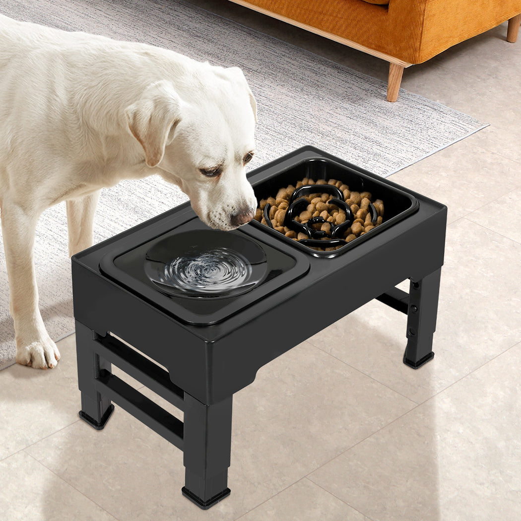 PaWz Elevated Pet Feeder 4 Height Adjustable-1864184545402818566