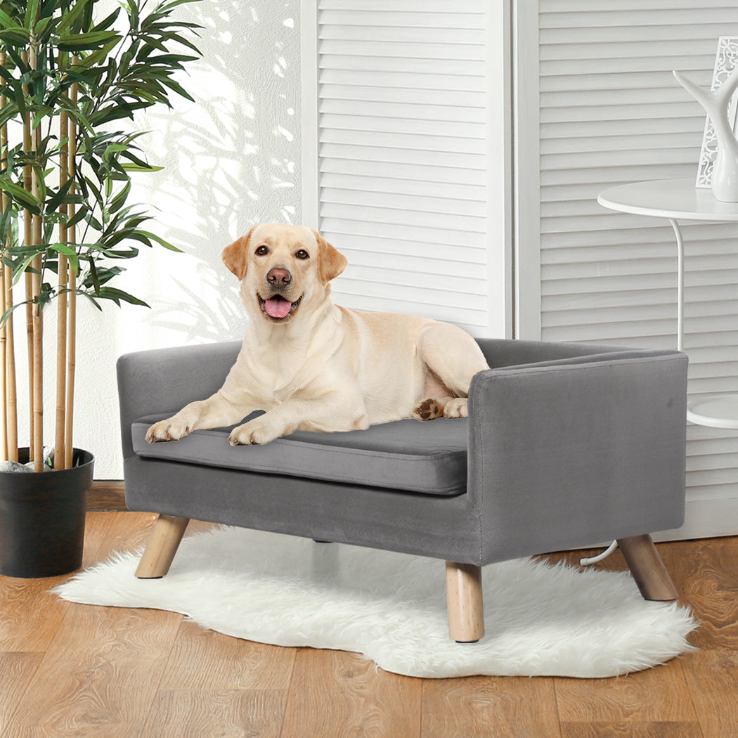 PaWz Pet Sofa Bed Dog Warm Soft Lounge Grey-1864184535114190854
