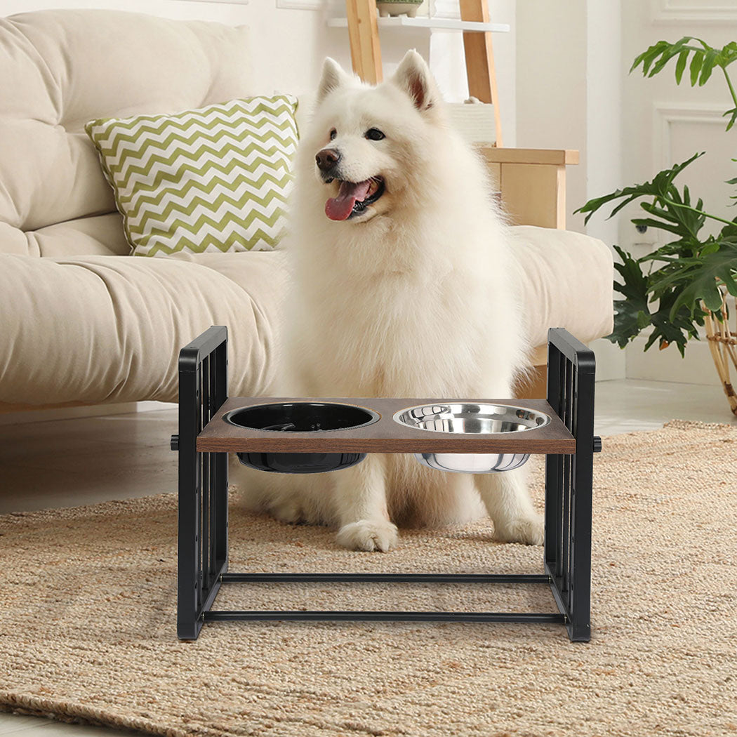 PaWz Adjustable Height Pet Feeder Elevated L Large-1864184553032257542