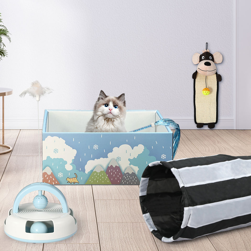 PaWz Interactive Pet Toy Set Cat Tunnel-1886651029639008261