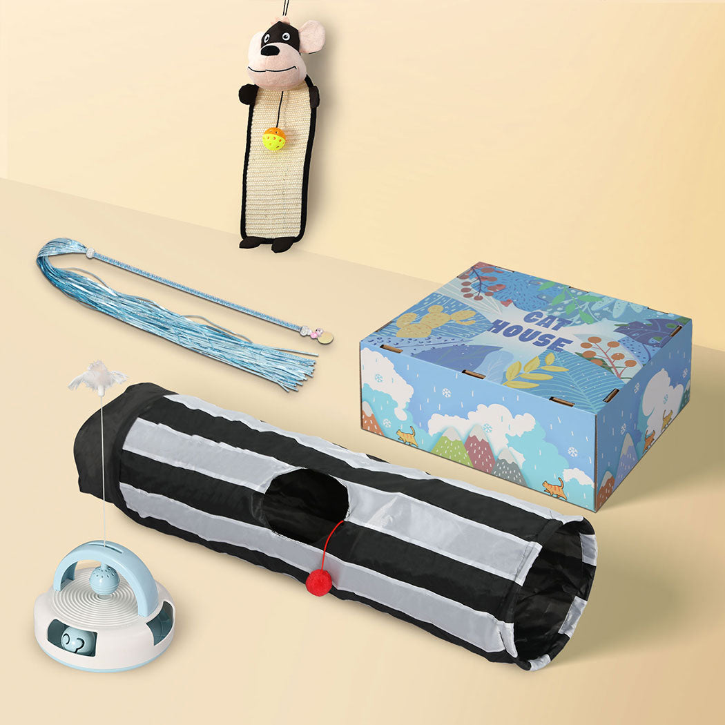 PaWz Interactive Pet Toy Set Cat Tunnel-1886651029639008262