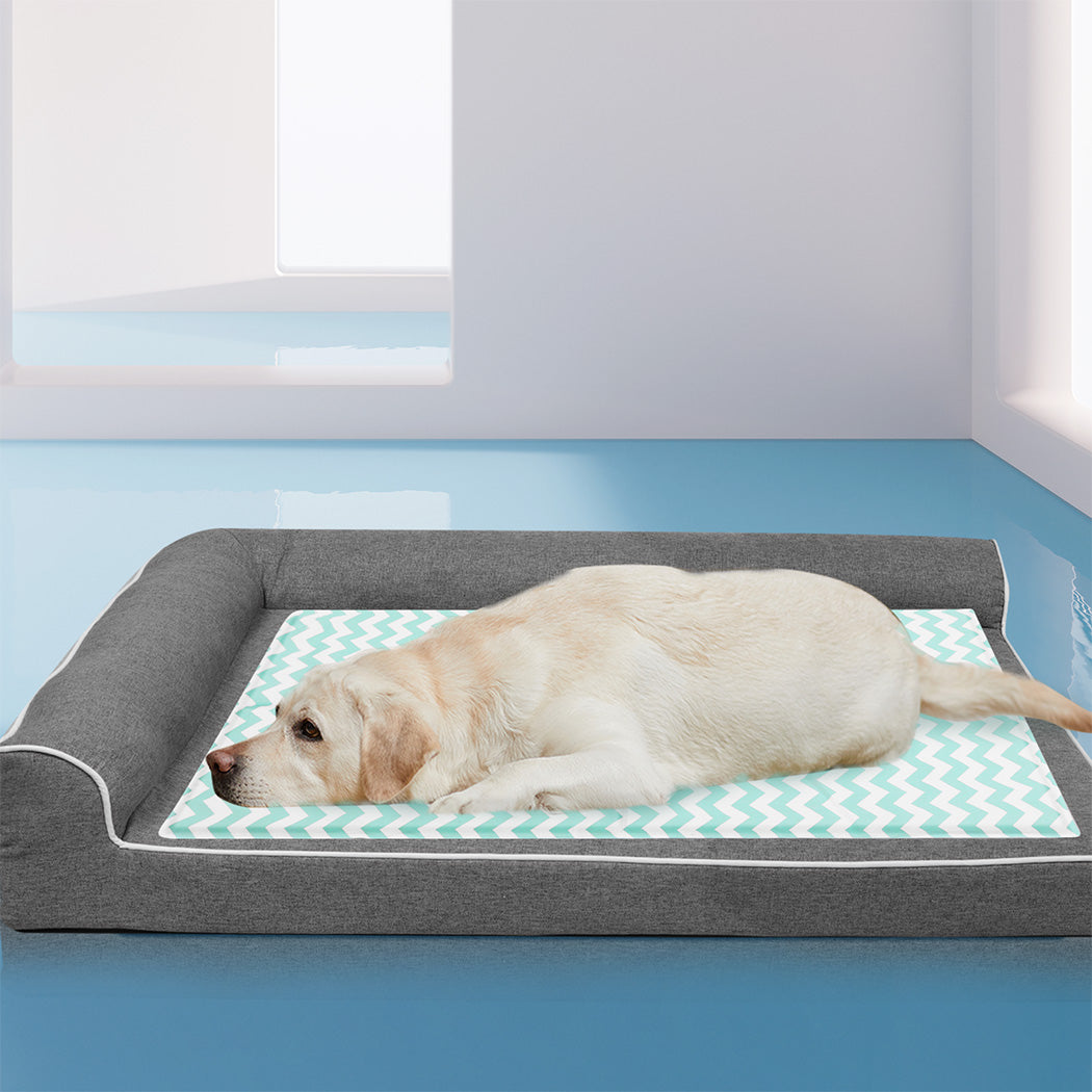 Pawz Pet Cooling Mat XL Green-1894516779863117831