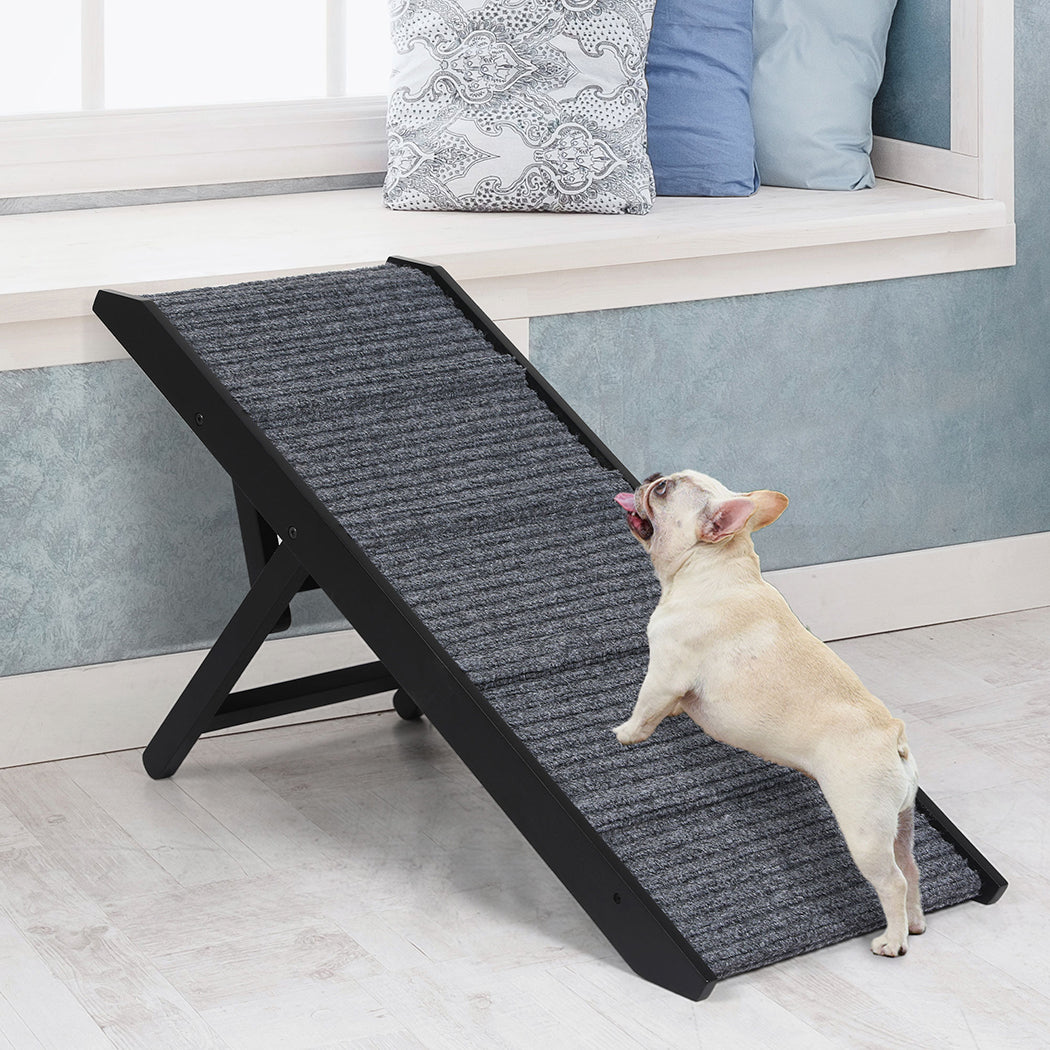 PaWz Adjustable Dog Ramp Height Stair Black-1864184532111069191