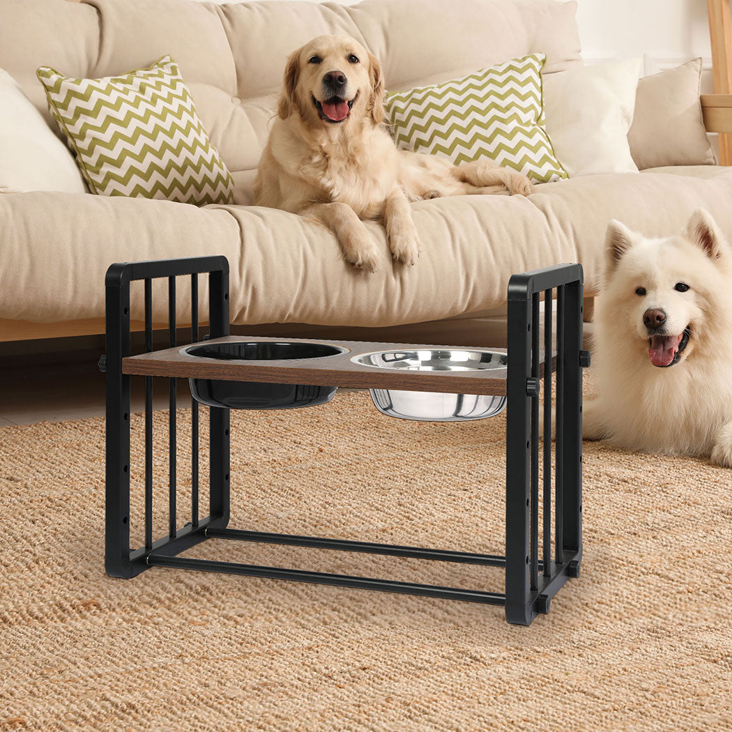 PaWz Adjustable Height Pet Feeder Elevated L Large-1864184553032257543
