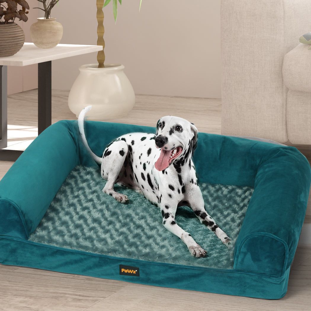 PaWz Pet Bed Sofa Dog Bedding Soft Warm L Blue Large-1864184496438513671