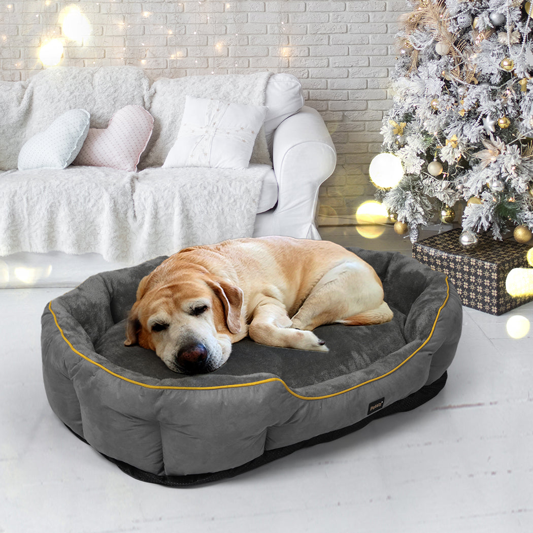 PaWz Electric Pet Heater Bed Heated XL Grey X-Large-1864184527665106947