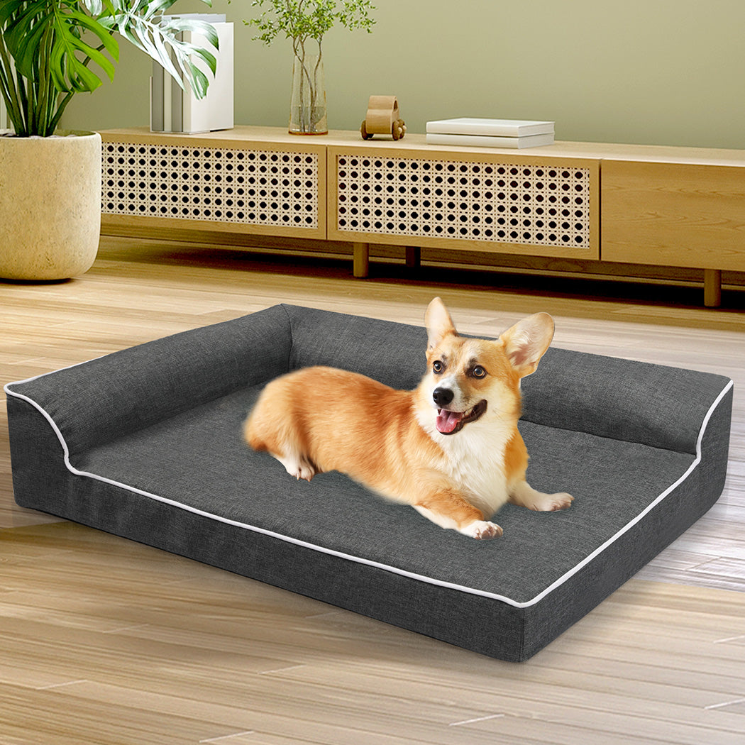Pawz Orthopedic Dog Bed L Grey-1894516775069028359