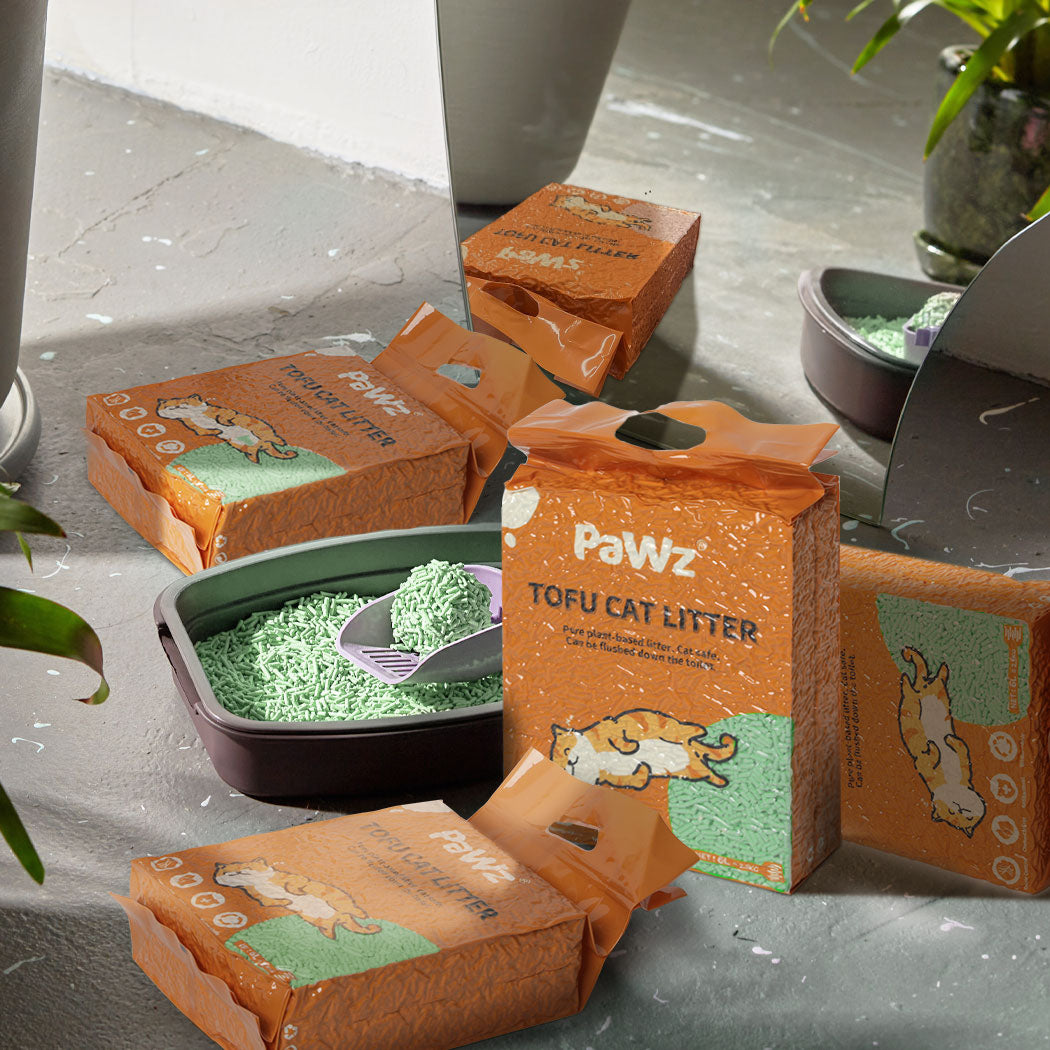 PaWz 2.5kg Tofu Cat Litter Clumping Green Tea x1-1894516743234260998