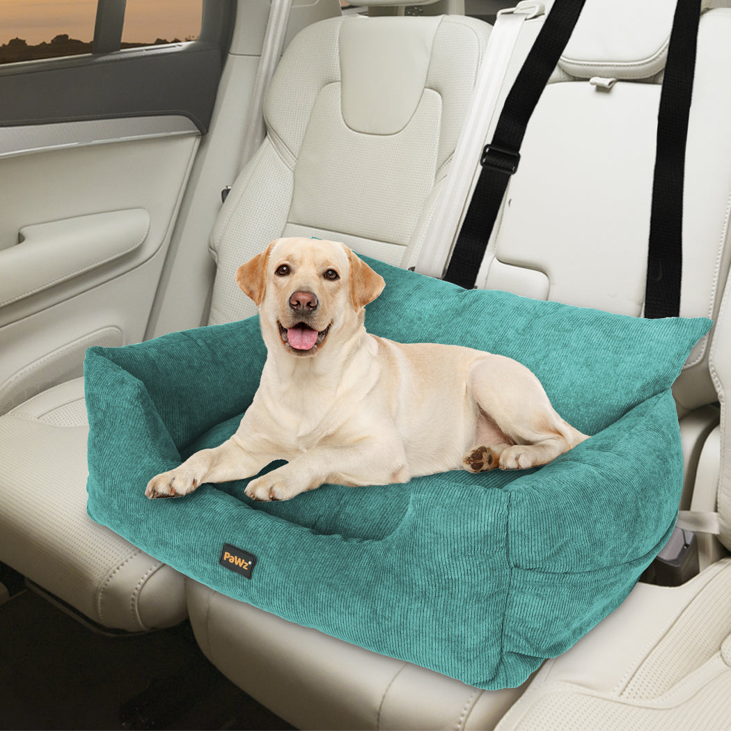 PaWz Pet Car Booster Seat Dog Protector L Green Large-1864184541636333574