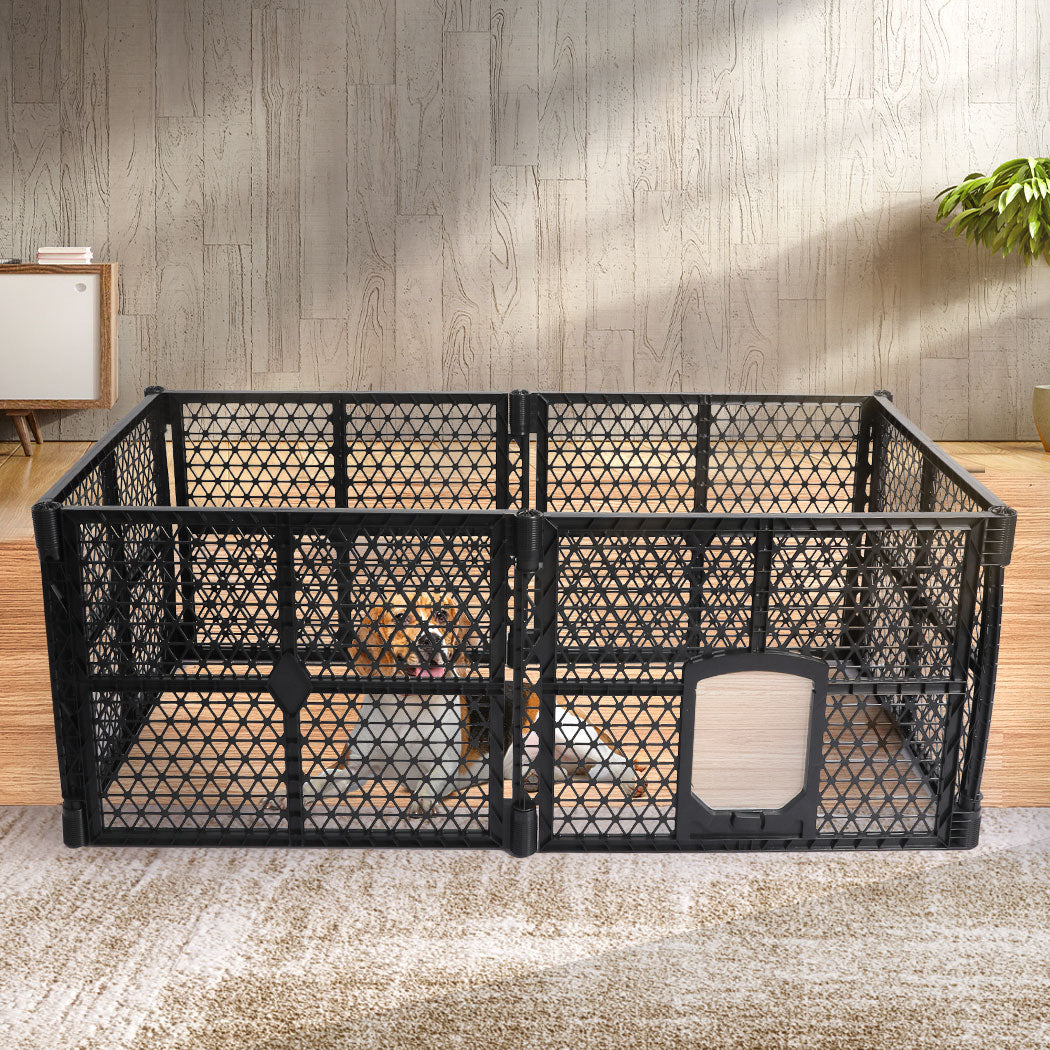 PaWz Pet Playpen Folding Dog Plastic M Medium-1864184520287326215