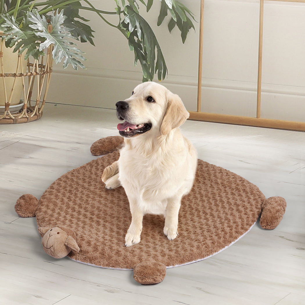 PaWz Pet Bed Cat Calming Bed Dog Squeaky M Tan Medium-1864184506739724295