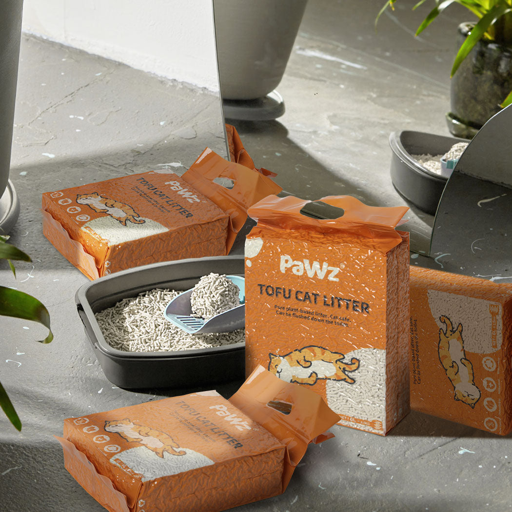 PaWz 2.5kg Tofu Cat Litter Clumping Natural x12-1894516744140230662