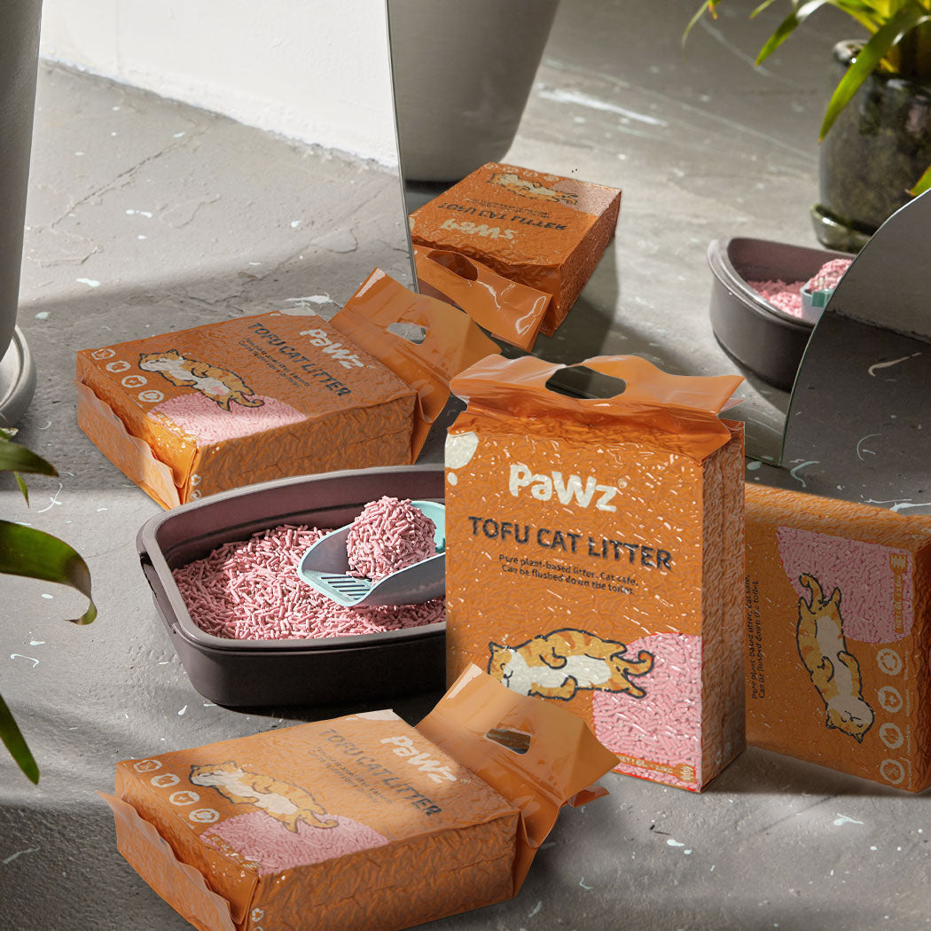 PaWz 2.5kg Tofu Cat Litter Clumping Watermelon x1-1894516744605798406