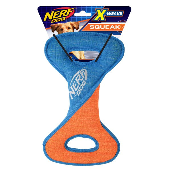 NERF Durable Tug Toy for Dogs – X-Weave Bone Design