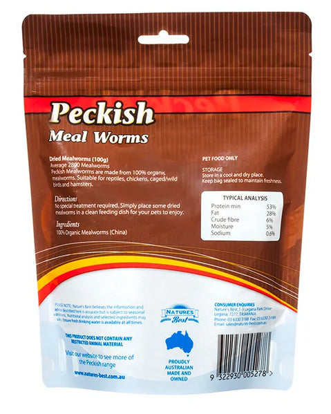 Peckish – Meal Worms For Reptiles, Birds & Hamsters