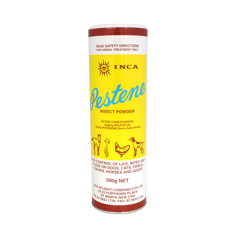Inca – Pestene Powder 500g Effective Anti-Parasite Treatment for Dogs/Cats/Horses