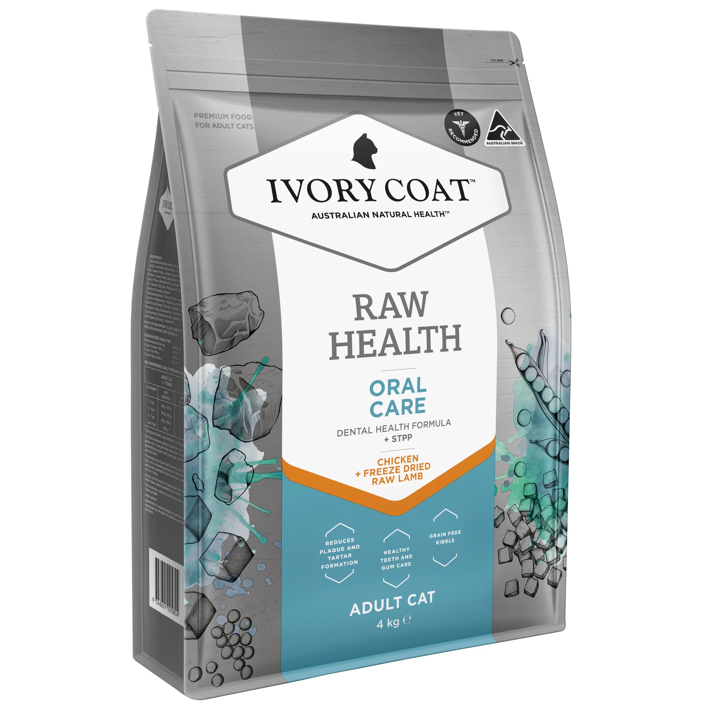 Ivory Coat – Adult Cat Food – Raw Health – Oral Care