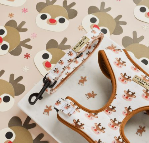 Cocopup London – Adjustable Neck Harness – Ralphie Reindeer