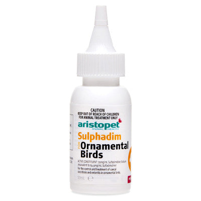 Aristopet – Sulphadim Antibiotic For Ornamental Birds 50ml