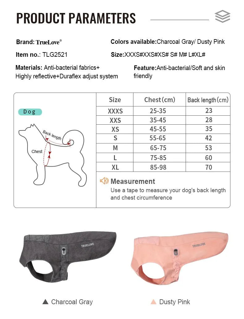 Dog Coat - Dusty Pink